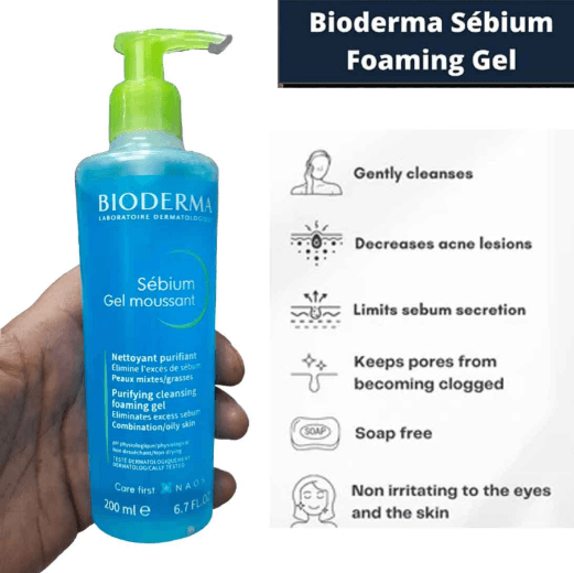 Sebium Moussant Purifying Cleansing Foaming Gel 200ml