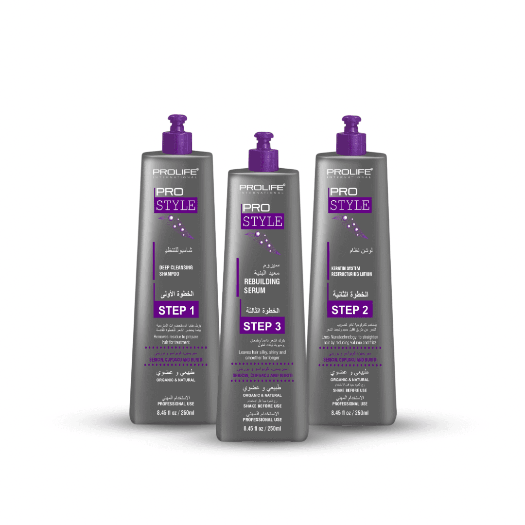 PROSTYLE Hair Keratin Straightening Kit for Very Rough and Thick Hair 300ml