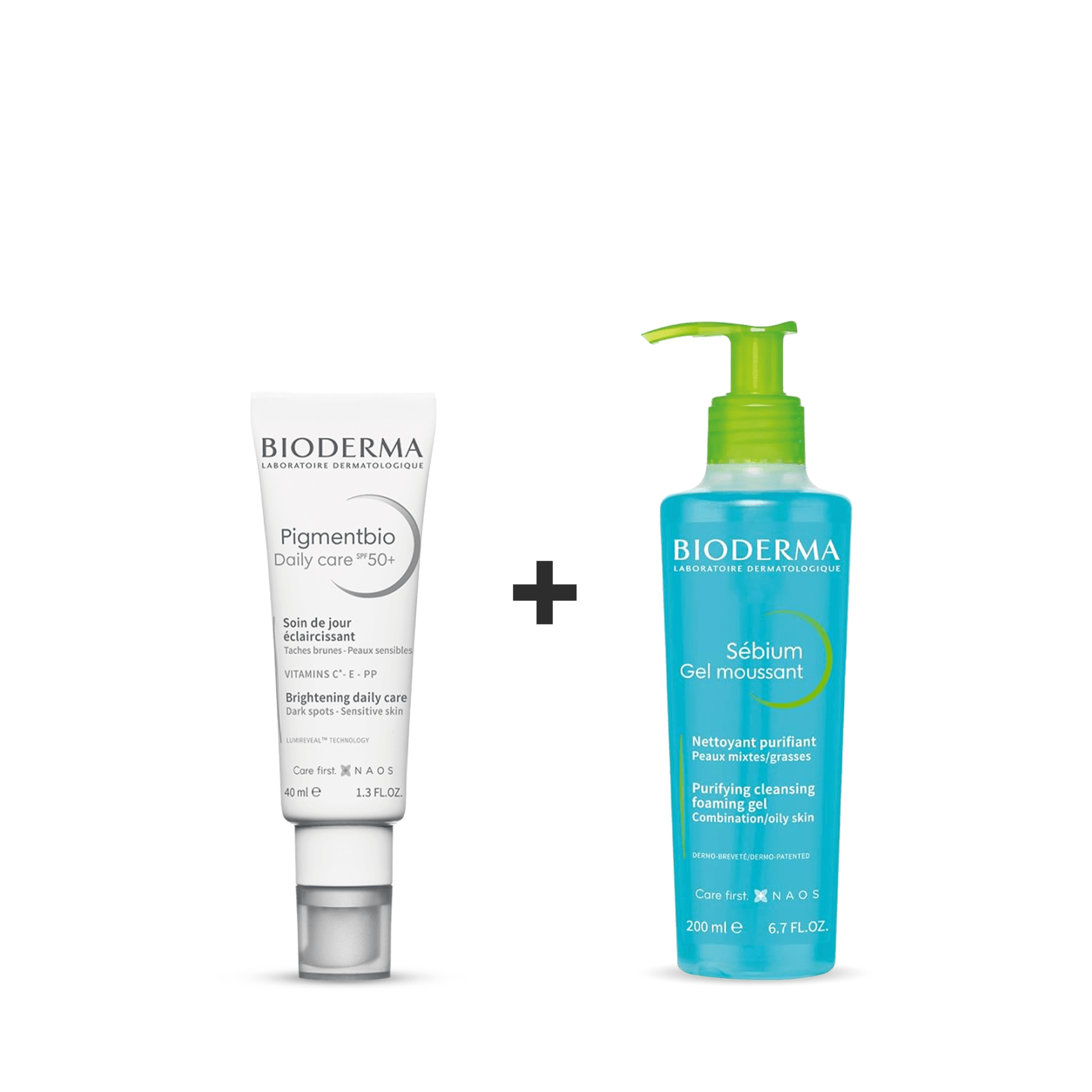 Sebium Gel Moussant 200ml + Pigmentbio Daily Care SPF50+ 40ml
